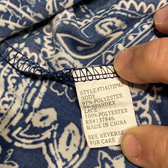 Womens Roommates casual 1/2 sleeve stretch plus size top 2X - Picture 4 of 4